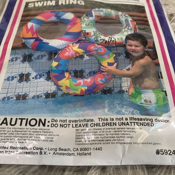 New Vintage 1991 Intex # 59241
The Wet Set Swim Ring Pool Float
24” - Picture 14 of 14